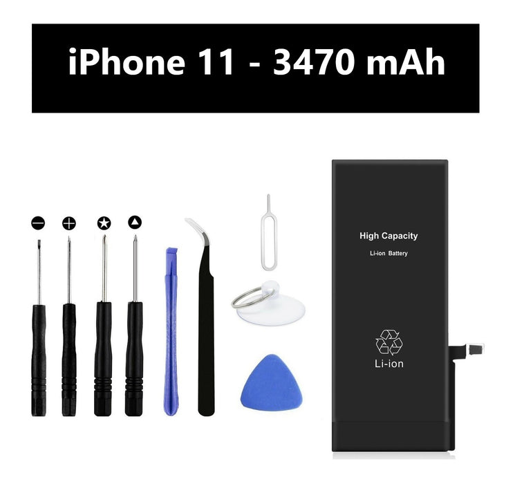 Replacement Battery iPhone 11 3470mAh High Capacity with Tool Kit