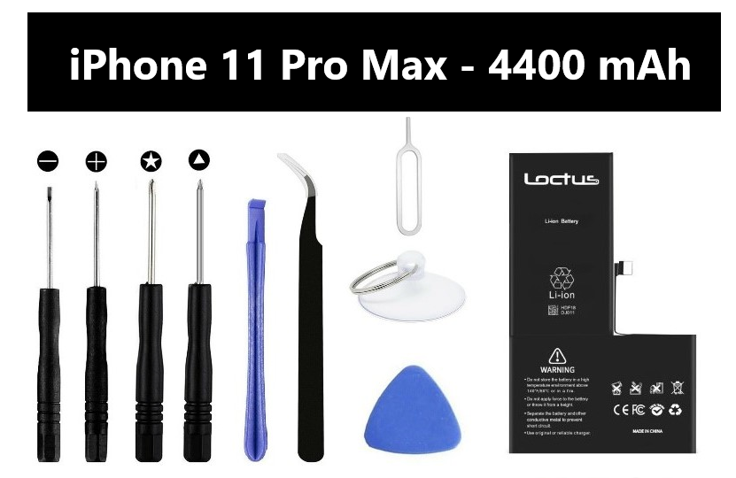 Replacement Battery iPhone 11 PRO MAX 4400mAh High Capacity with Tool Kit