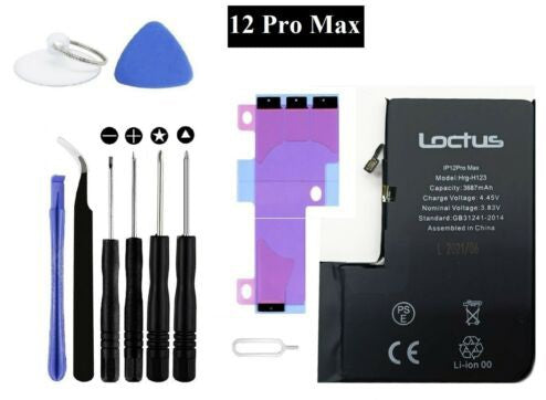 Replacement Battery iPhone 12 PRO MAX 3687mAh Capacity with Tool Kit