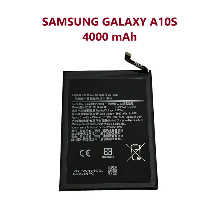 Replacement Battery Samsung Galaxy A10S 4000mAh Capacity