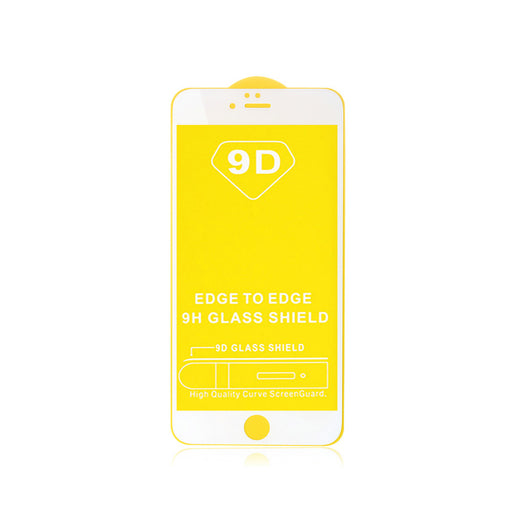 Tempered Glass Screen Protector iPhone 7 Plus, 8 Plus White - Loctus