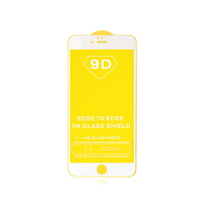 Tempered Glass Screen Protector iPhone 7 Plus, 8 Plus White - Loctus